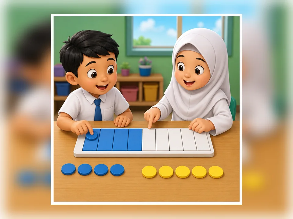 Ilustrasi kartun Matematik Tahun 2 Unit 3 Muka 3: Perpuluhan Asas