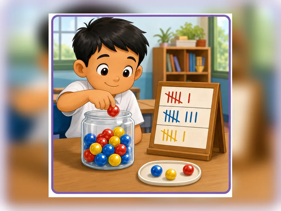 Ilustrasi kartun Matematik Tahun 3 Unit 10 Muka 3: Pilih Istilah yang Sesuai