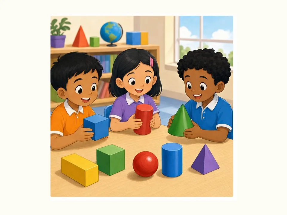Ilustrasi kartun Matematik Tahun 3 Unit 7 Muka 4: Luas dan Isi Padu
