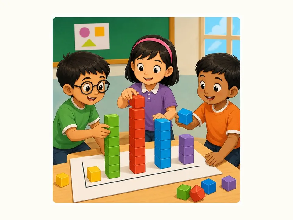 Ilustrasi kartun Matematik Tahun 3 Unit 9 Muka 2: Piktograf