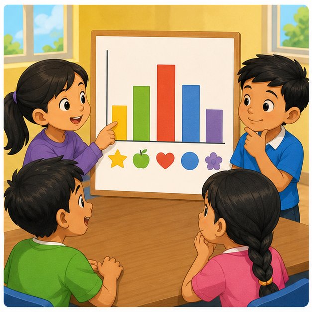 Murid mentafsir data daripada carta ringkas
