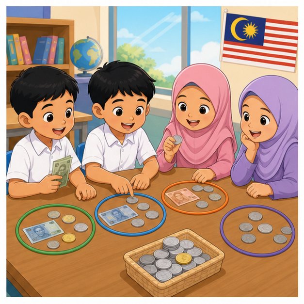 Visual darab dan bahagi wang