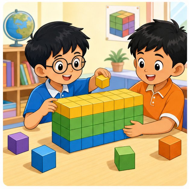Visual isi padu kubus dan kuboid