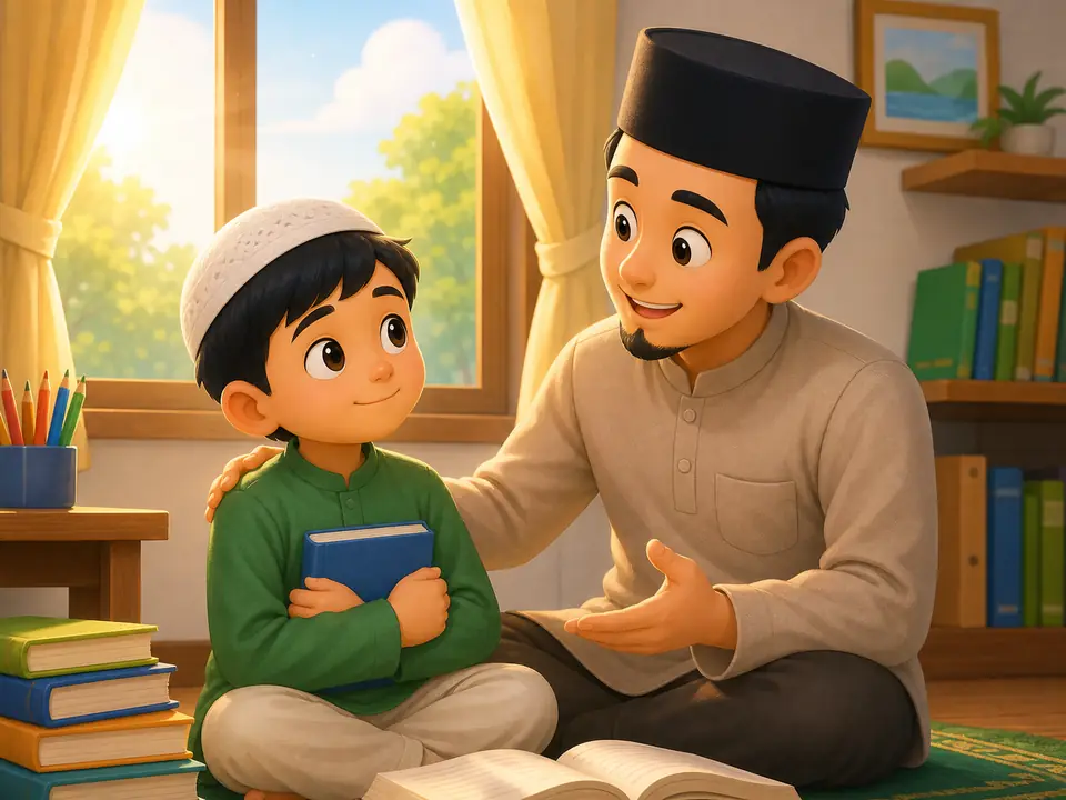 Kartun nota Surah Ad-Duha muka 2