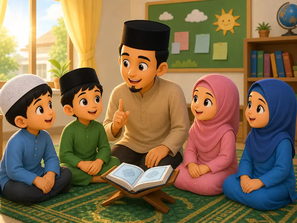 Kartun nota Hafazan Surah Ad-Duha muka 1