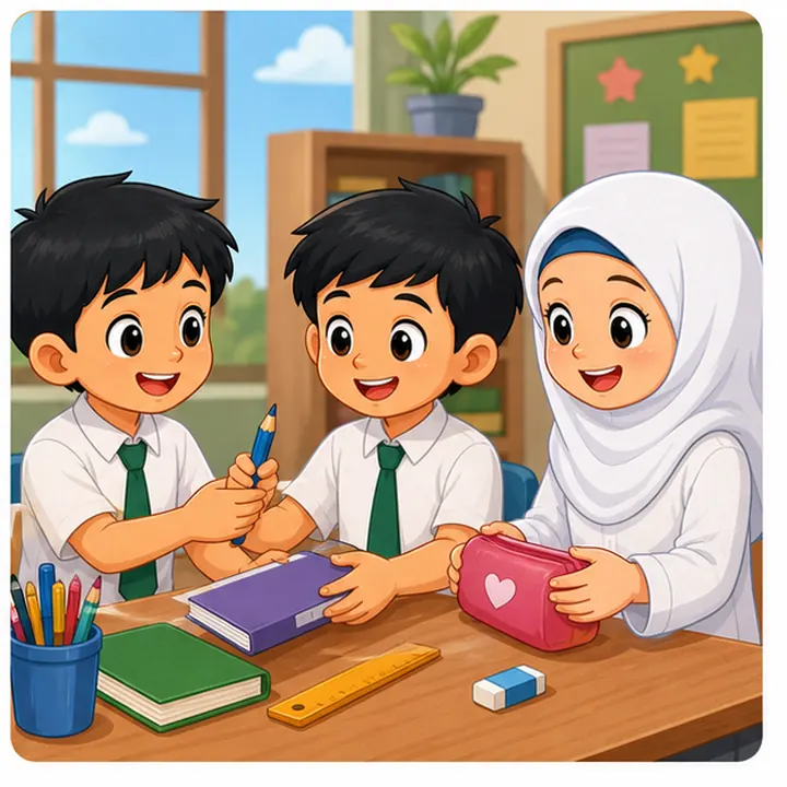 Kartun nota Pendidikan Islam Tahun 6 Unit 5 muka 4