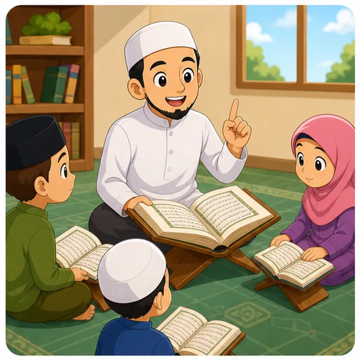 Kartun nota Pendidikan Islam Tahun 6 Unit 6 muka 1
