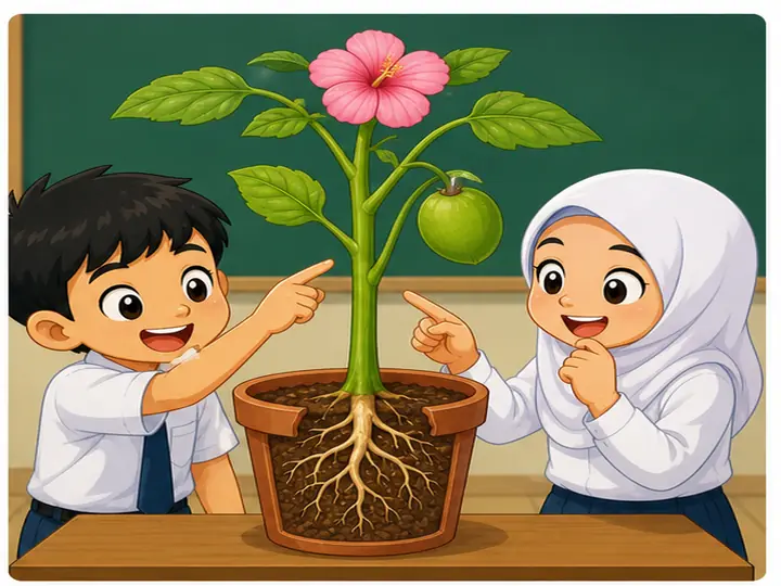 Visual kartun Unit 5 muka 2