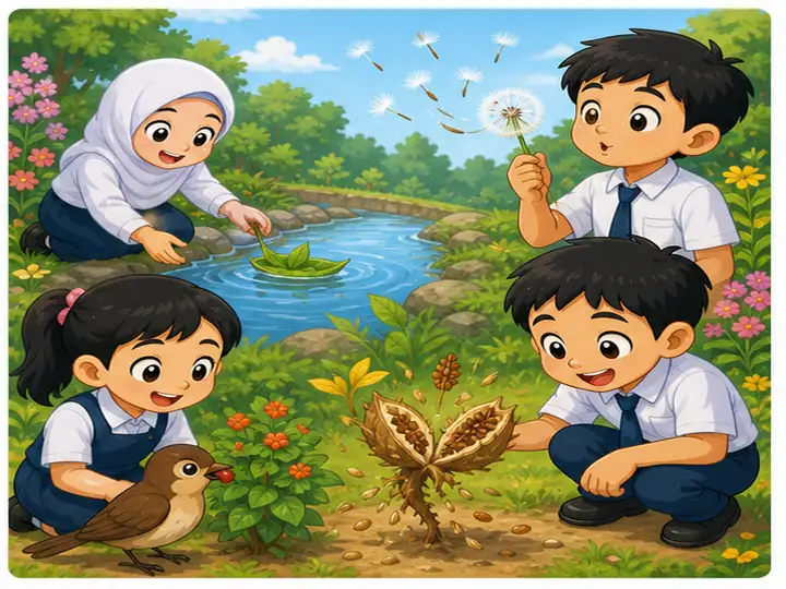Visual kartun Unit 5 muka 4