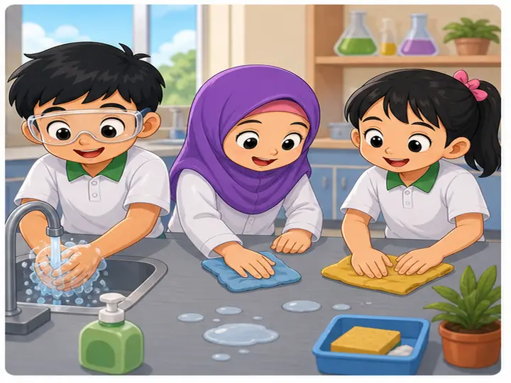 Visual kartun Unit 8 muka 4