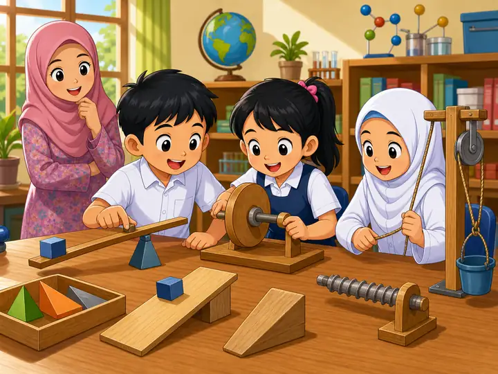 Murid mengenal beberapa jenis mesin ringkas