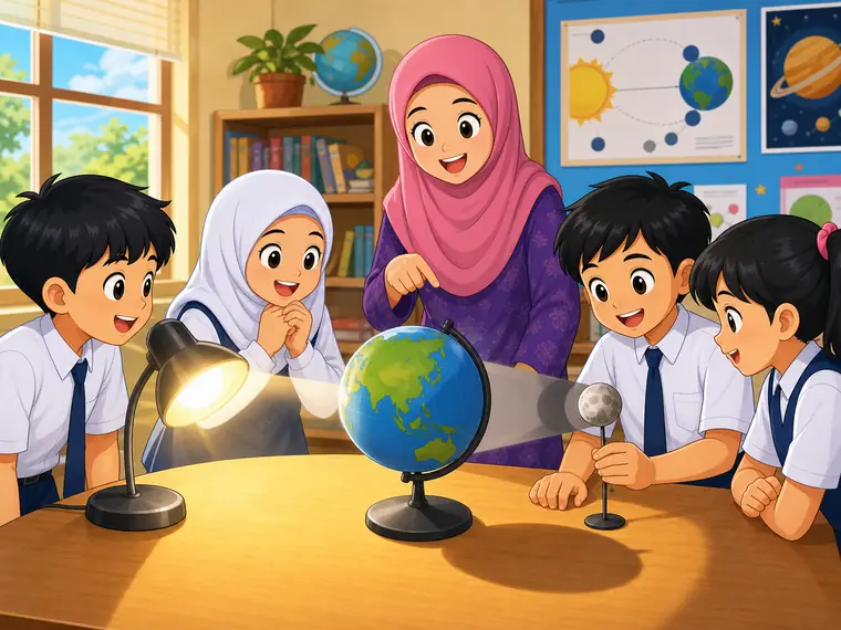 Visual kartun Sains Tahun 6 Unit 10 muka 1