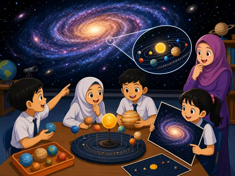 Visual kartun Sains Tahun 6 Unit 11 muka 2