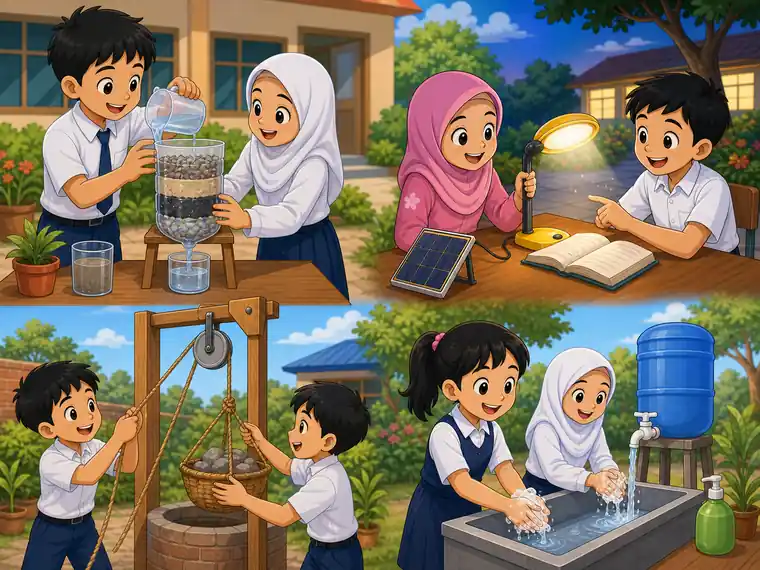 Visual kartun Sains Tahun 6 Unit 13 muka 2