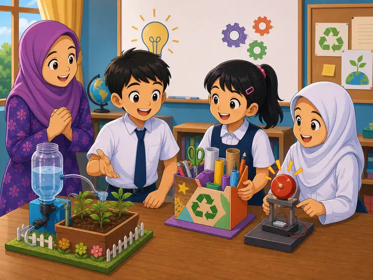 Visual kartun Sains Tahun 6 Unit 13 muka 4
