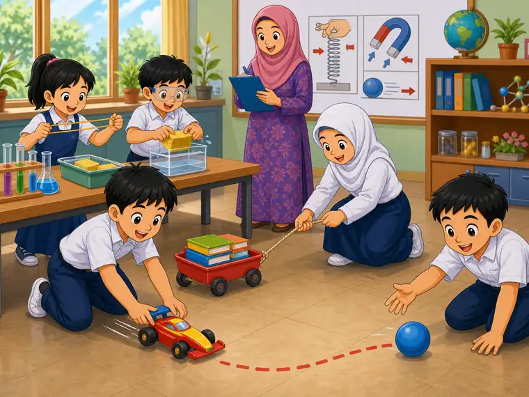 Visual kartun Sains Tahun 6 Unit 6 muka 1