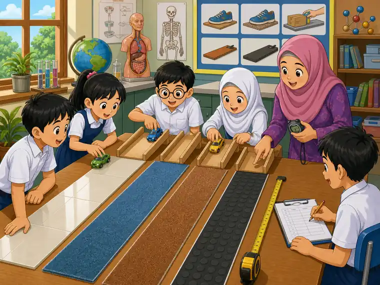 Visual kartun Sains Tahun 6 Unit 6 muka 2