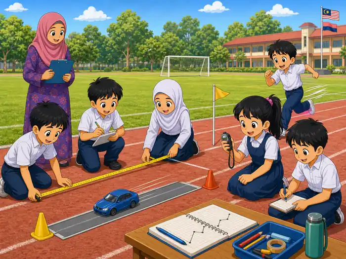 Visual kartun Sains Tahun 6 Unit 7 muka 1