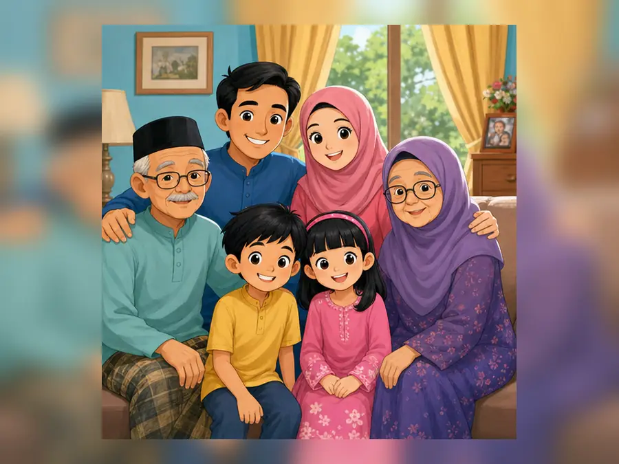 Ilustrasi kartun Sejarah Tahun 4 Unit 2 Muka 2