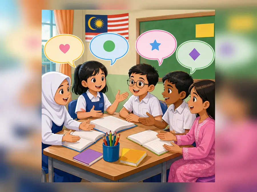 Ilustrasi kartun Sejarah Tahun 5 Unit 11 Muka 1