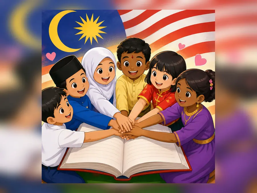 Ilustrasi kartun Sejarah Tahun 5 Unit 11 Muka 4