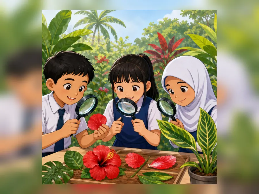 Ilustrasi kartun Sejarah Tahun 5 Unit 12 Muka 2