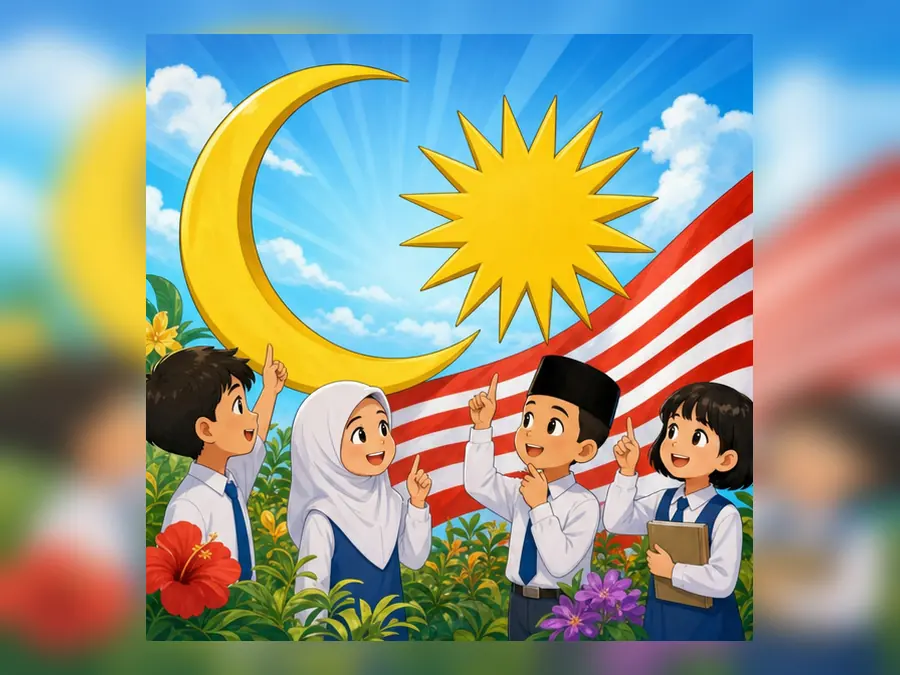 Ilustrasi kartun Sejarah Tahun 5 Unit 9 Muka 3