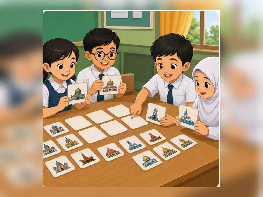 Ilustrasi kartun Sejarah Tahun 6 Unit 2 Muka 2