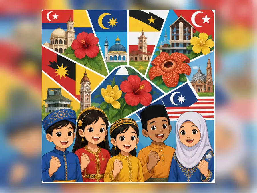 Ilustrasi kartun Sejarah Tahun 6 Unit 2 Muka 4