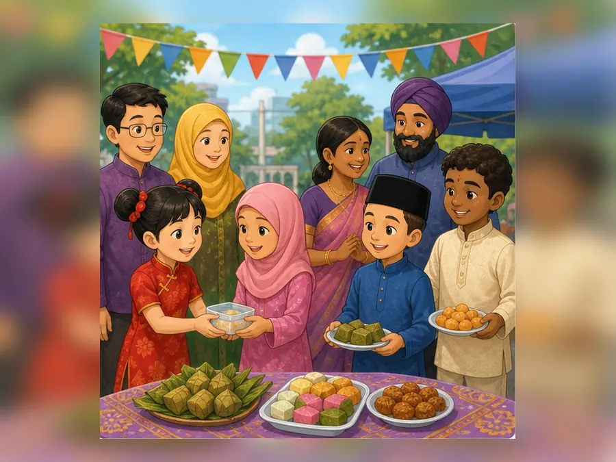 Ilustrasi kartun Sejarah Tahun 6 Unit 5 Muka 4