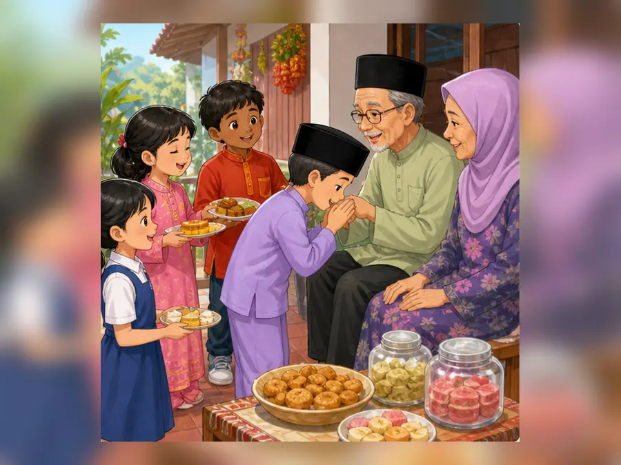 Ilustrasi kartun Sejarah Tahun 6 Unit 6 Muka 3
