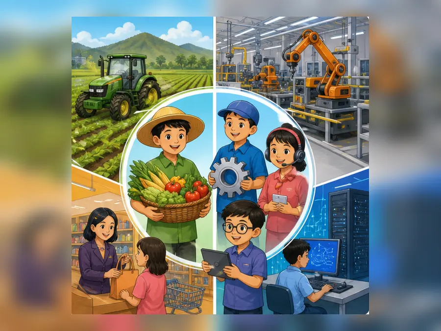 Ilustrasi kartun Sejarah Tahun 6 Unit 8 Muka 2